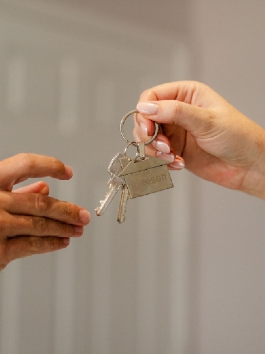 House key being handed over