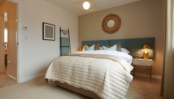 A beautifully designed bedroom in one of our stunning show homes.