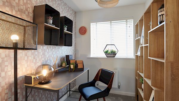 Transform your spare bedroom into a home office or media room.