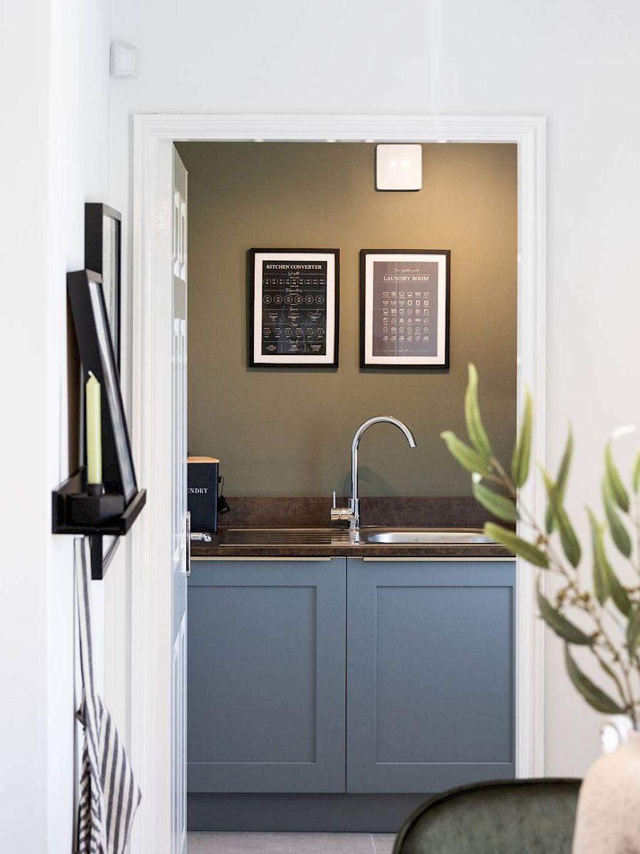 Kitchen and utility room