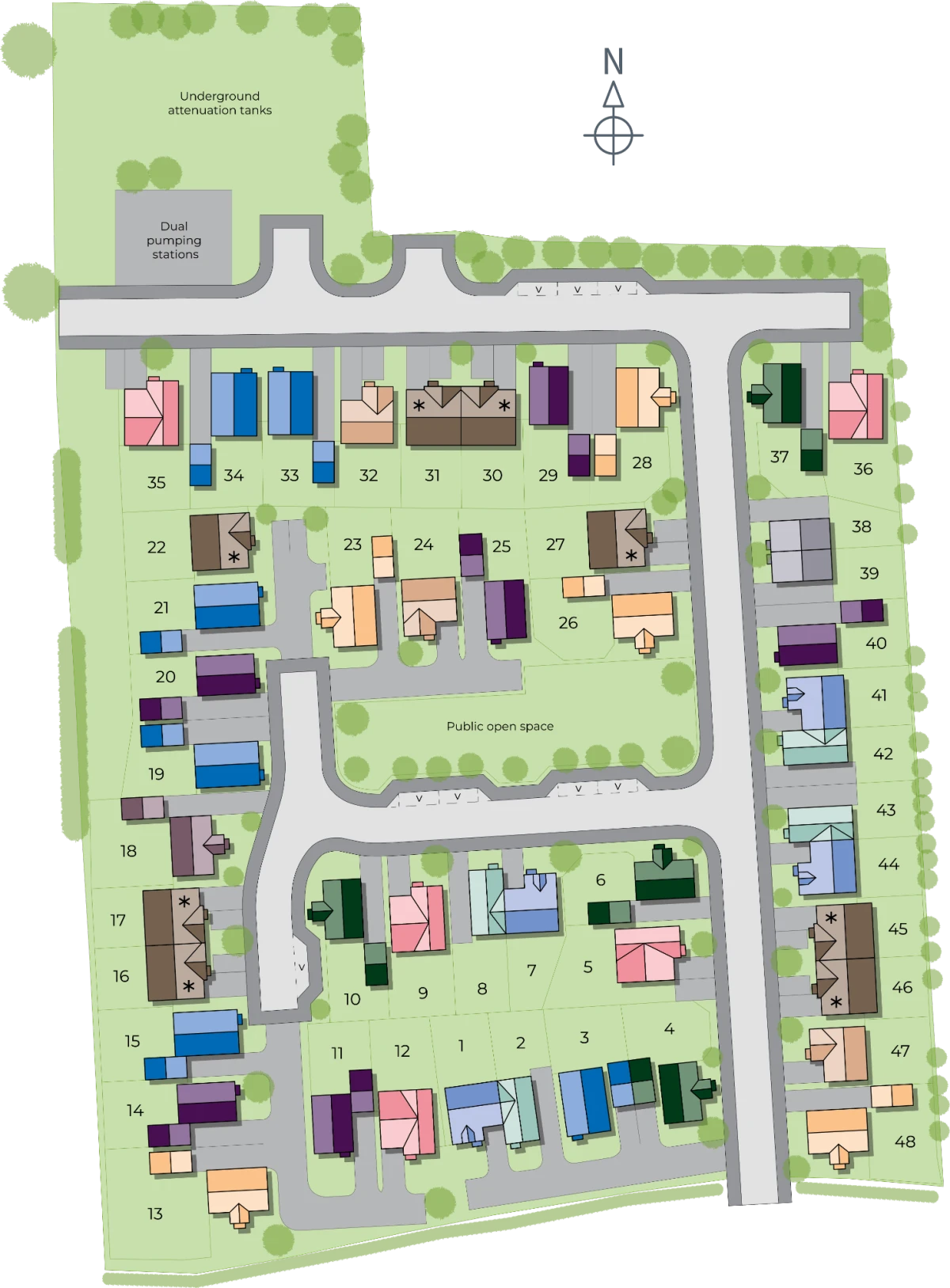 Mynster Fields site plan