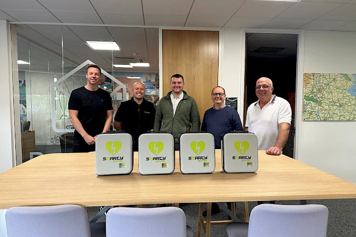 Defibrillators installed across Midlands regions following donation from Rock Civils Engineering