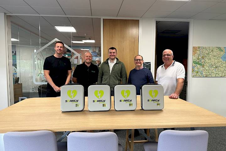 Defibrillators installed across Midlands regions following donation from Rock Civils Engineering