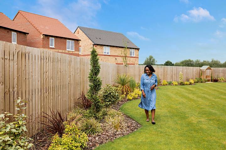 Woman in garden