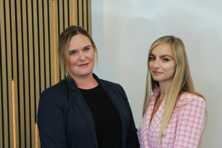 Gleeson's Senior Marketing team, Kat Keshmiri and Charlotte Burkinshaw