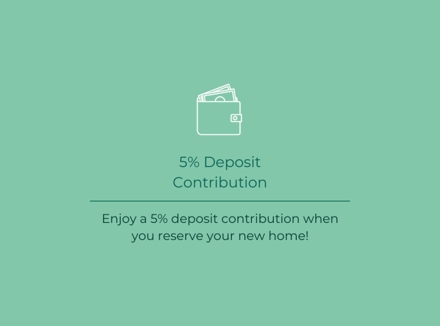 5% deposit contribution icon