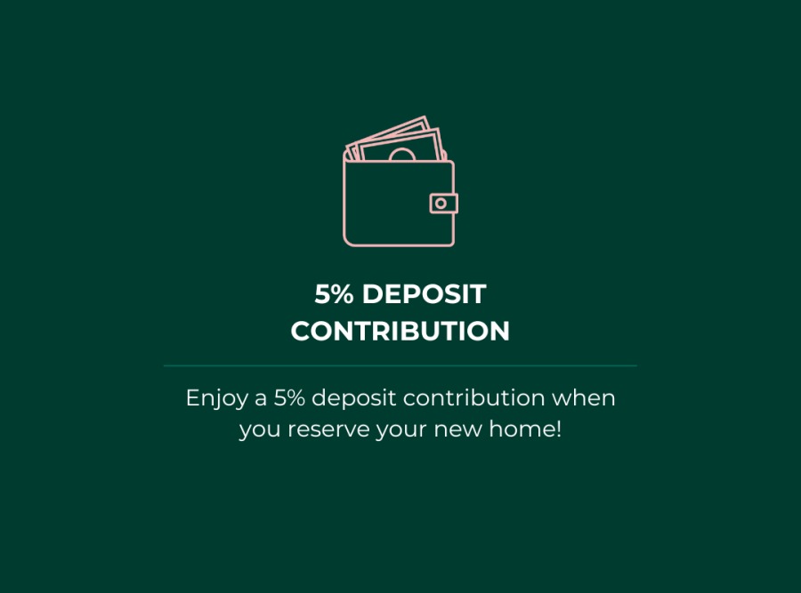 5% deposit contribution icon