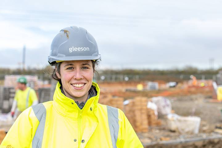 Female Assistant Site Manager on site