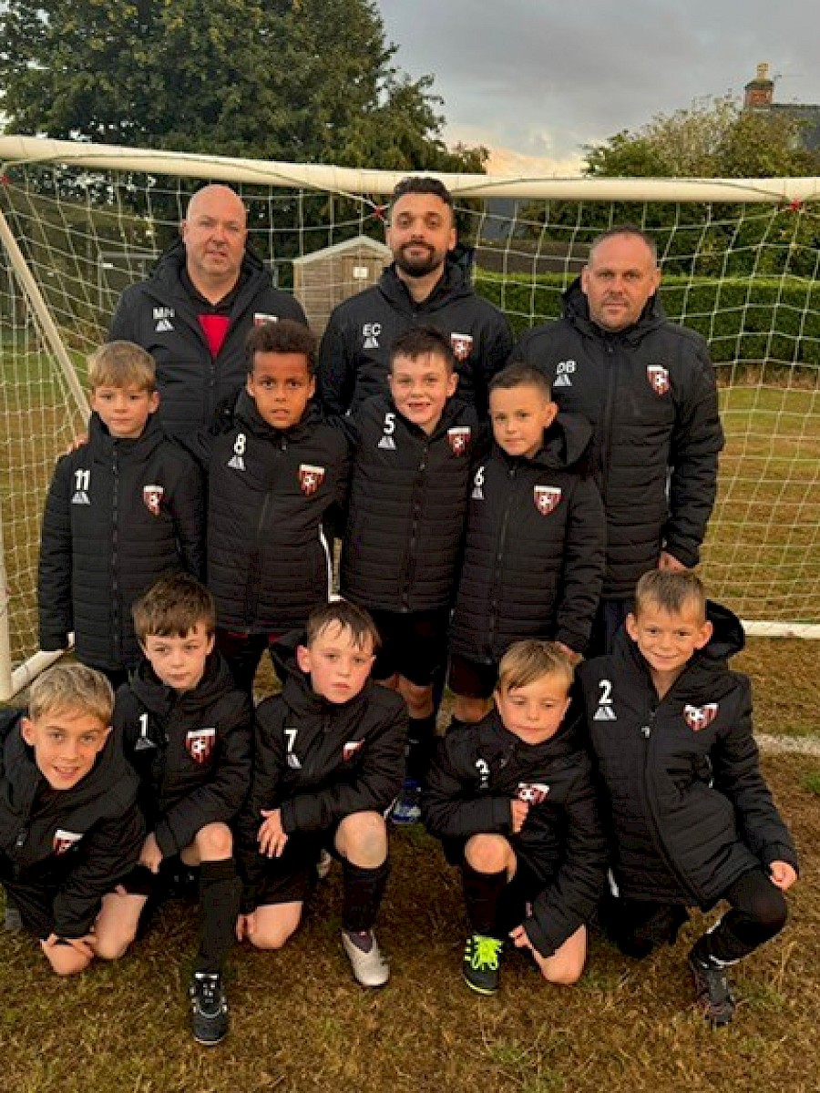 Local football team with Gleeson sponsored kit