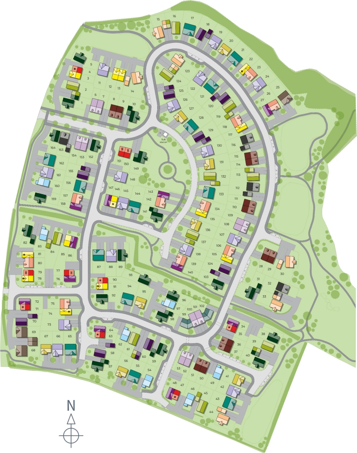 Castle Meadows site plan