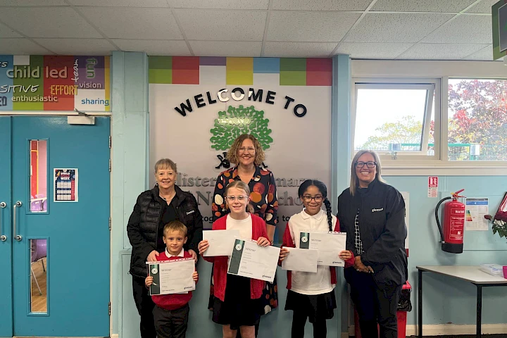 Teachers and students at Misterton Primary School