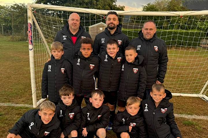 Group photo of kids football club