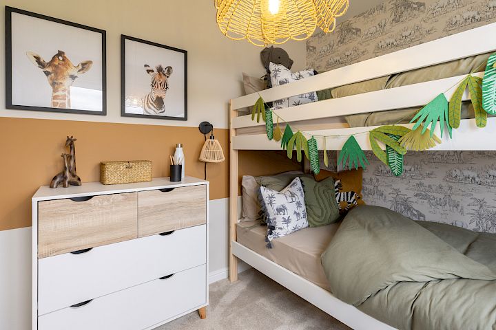 Safari themed children's bedroom