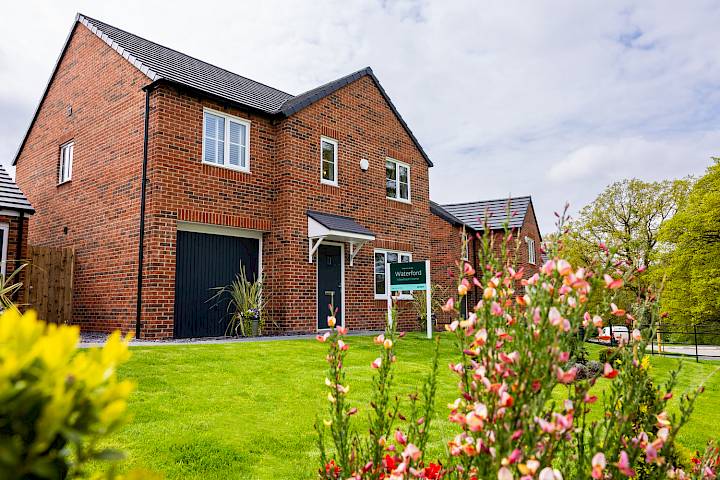 Exterior image of a new build home