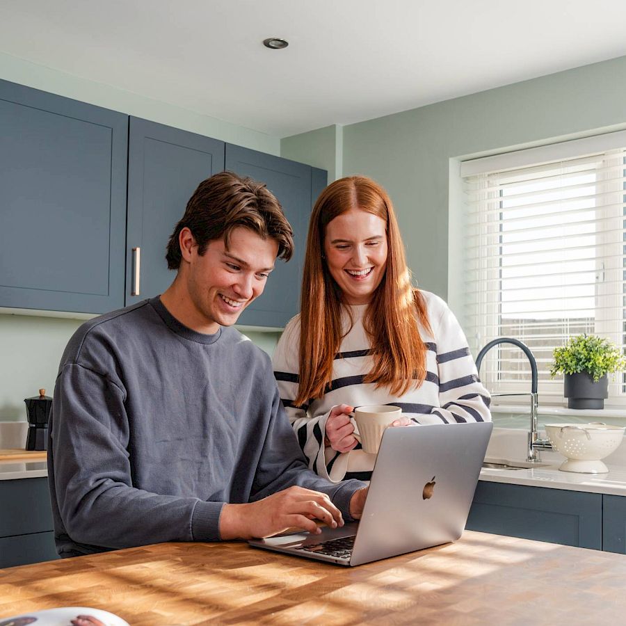 Couple in a Gleeson kitchen