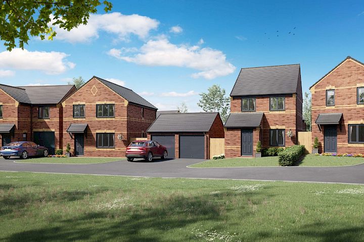 CGI streetscene of Hardwicke Place