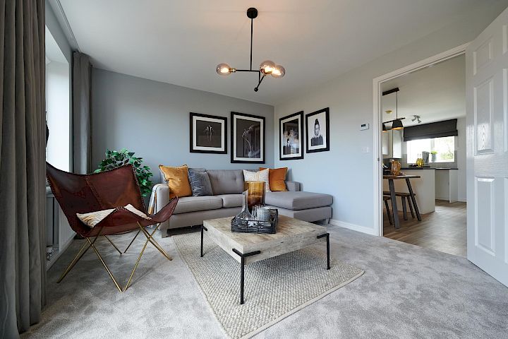 An interior image of The Tyrone show home at Middlestone Meadows.